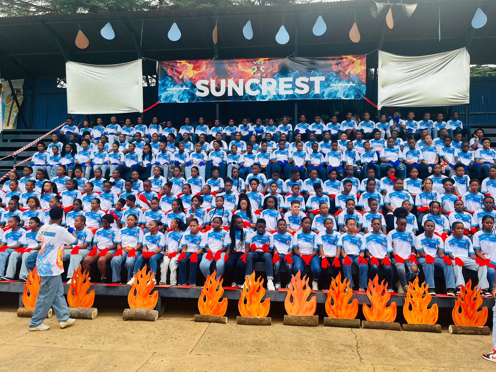 Suncrest supporters celebrating together